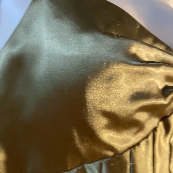 Mauri Simone gold drop waist gown Sz 8 - Picture 8 of 12